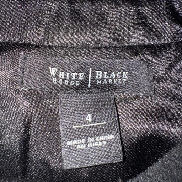 White House Black Market Black & White Colorblock Dress Size 4 - Picture 5 of 7